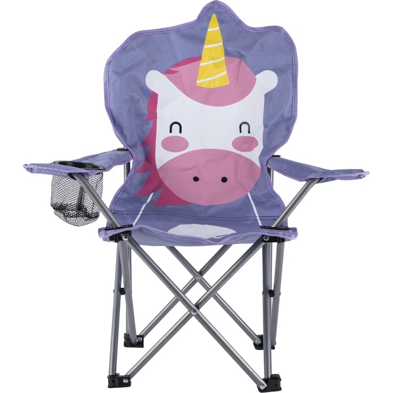 Kids Outdoor Foldable Chair - Cadeira de Camping Portátil e Dobrável