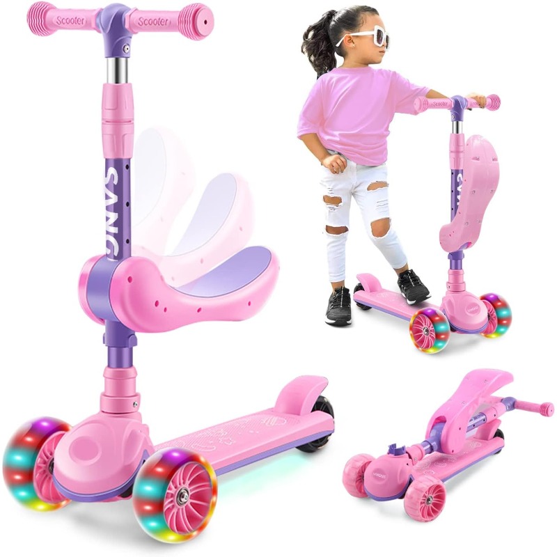 Kids Outdoor Lights - Scooter infantil 2 em 1 com