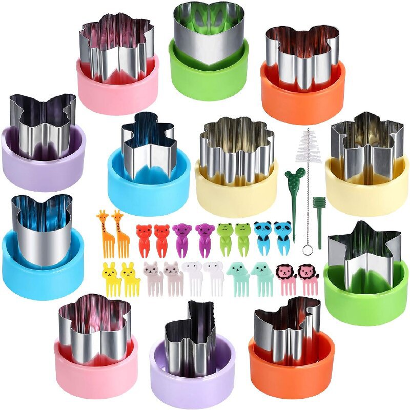 Kids Outdoor Mud Kitchen Accessories - Conjunto de formas de cortador de