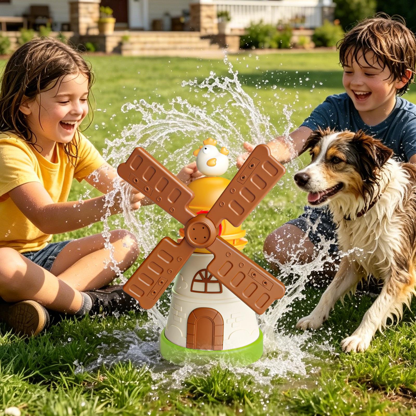 Kids Outdoor Yard - Brinquedo de Pulverização de Água Rotativo