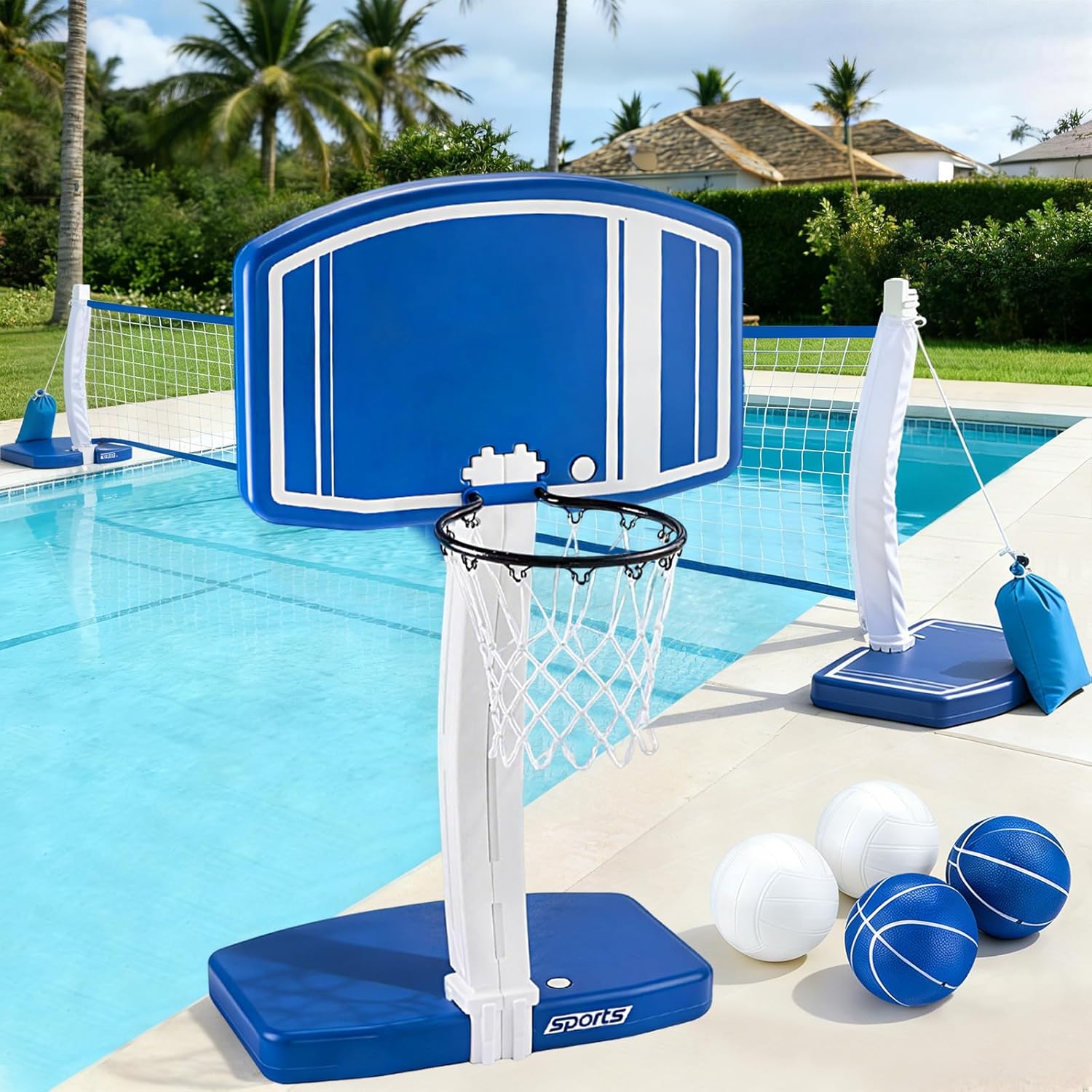 Outdoor Games For Kids - Aro de Basquete e Rede de