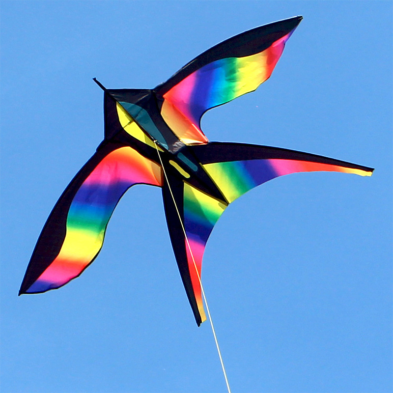 Kite Easy Fly Kids - Easy to Fly Colorful Rainbow Bird