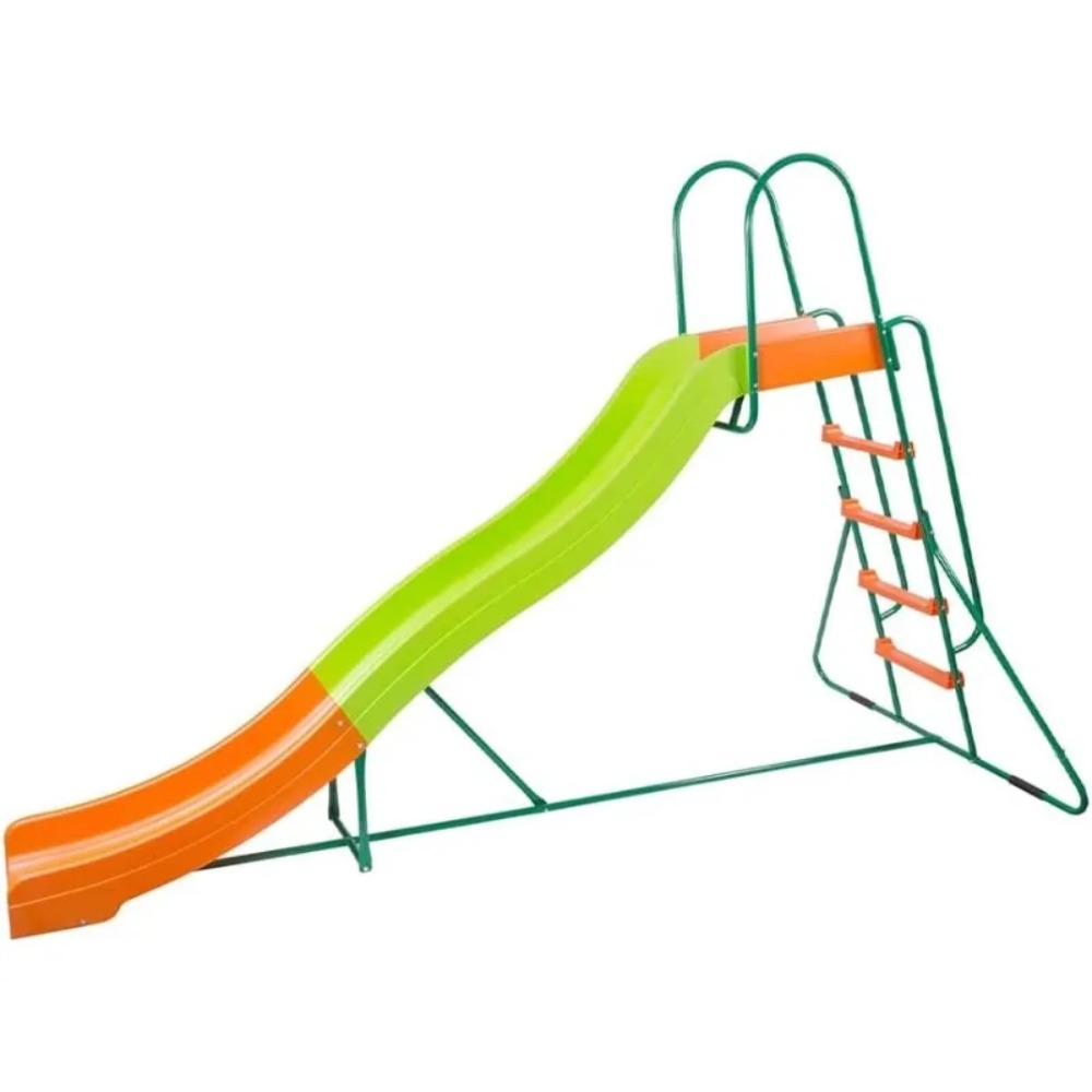Kids Outdoor Swing Set With Slide - Guarda-sóis para Pátio - Escorregador de