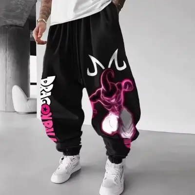 Kids Outdoor Movies - Calças Esportivas Jogger 3D Dragon Ball