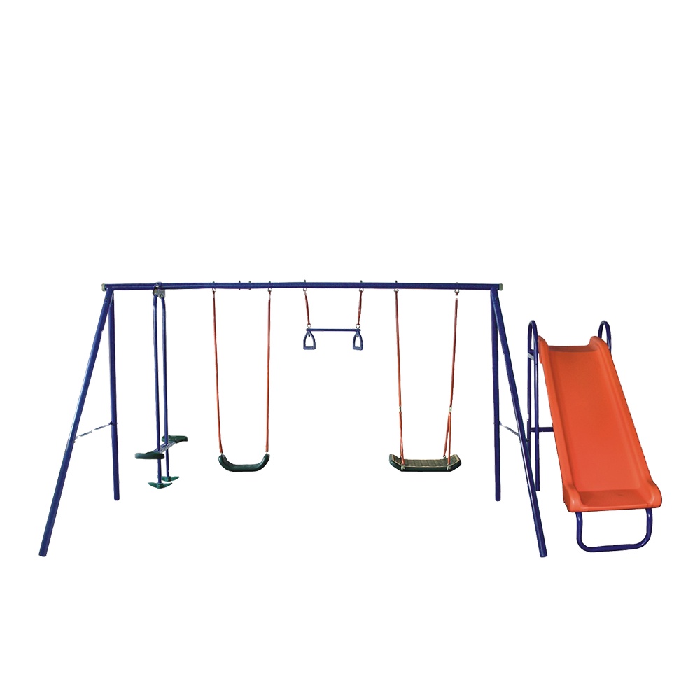 Atacado Barato: Conjunto de Ba - Kids Outdoor Swing Set With Slide avaliação e preço