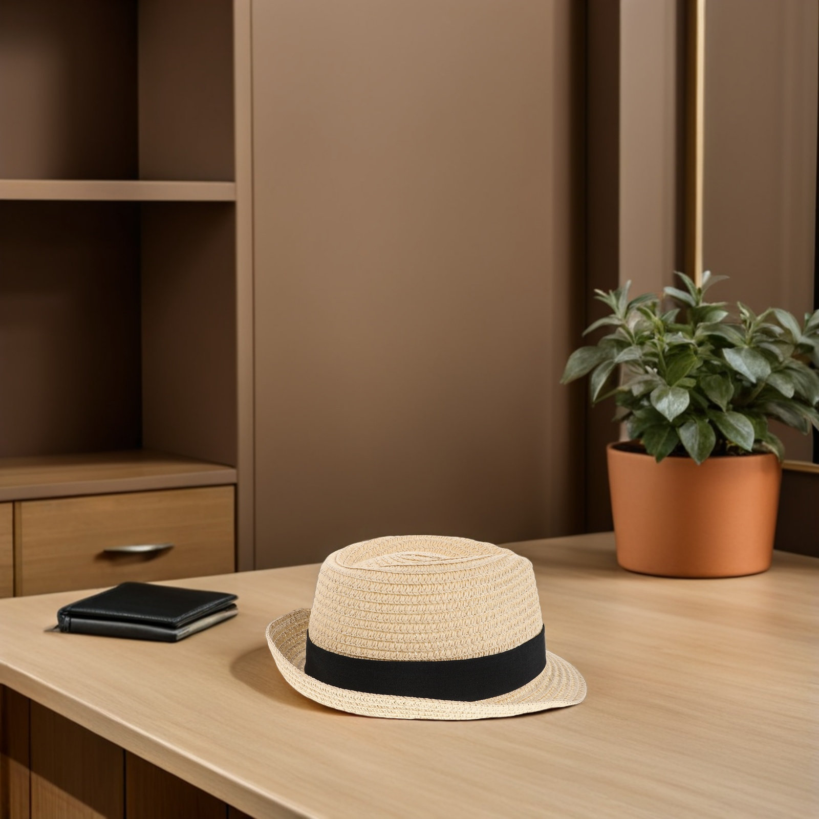 Chapéu de sol de palha para me - Kids Outdoor Hat avaliação e preço
