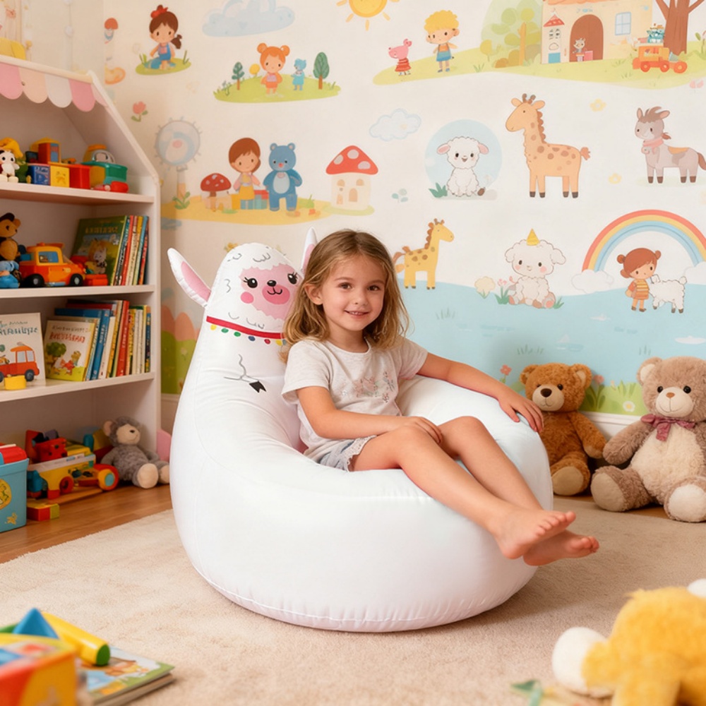 Sofá inflável infantil de pvc, - Kids Outdoor Foldable Chair avaliação e preço