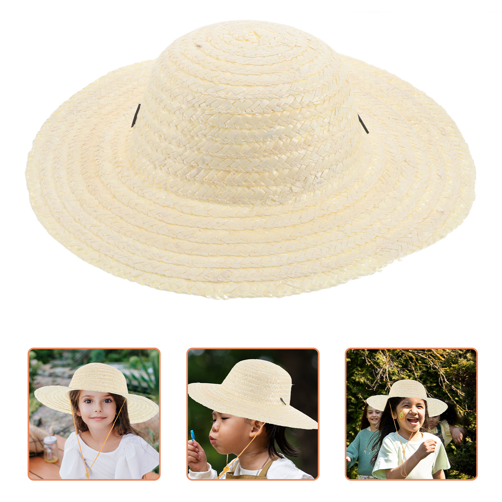 Chapéu de palha de trigo para  - Kids Outdoor Hat avaliação e preço