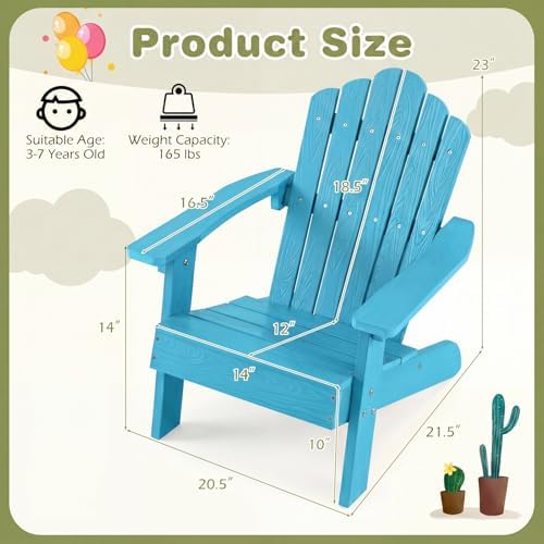 Cadeira Adirondack para Crianç - Kids Outdoor Adirondack Chair avaliação e preço