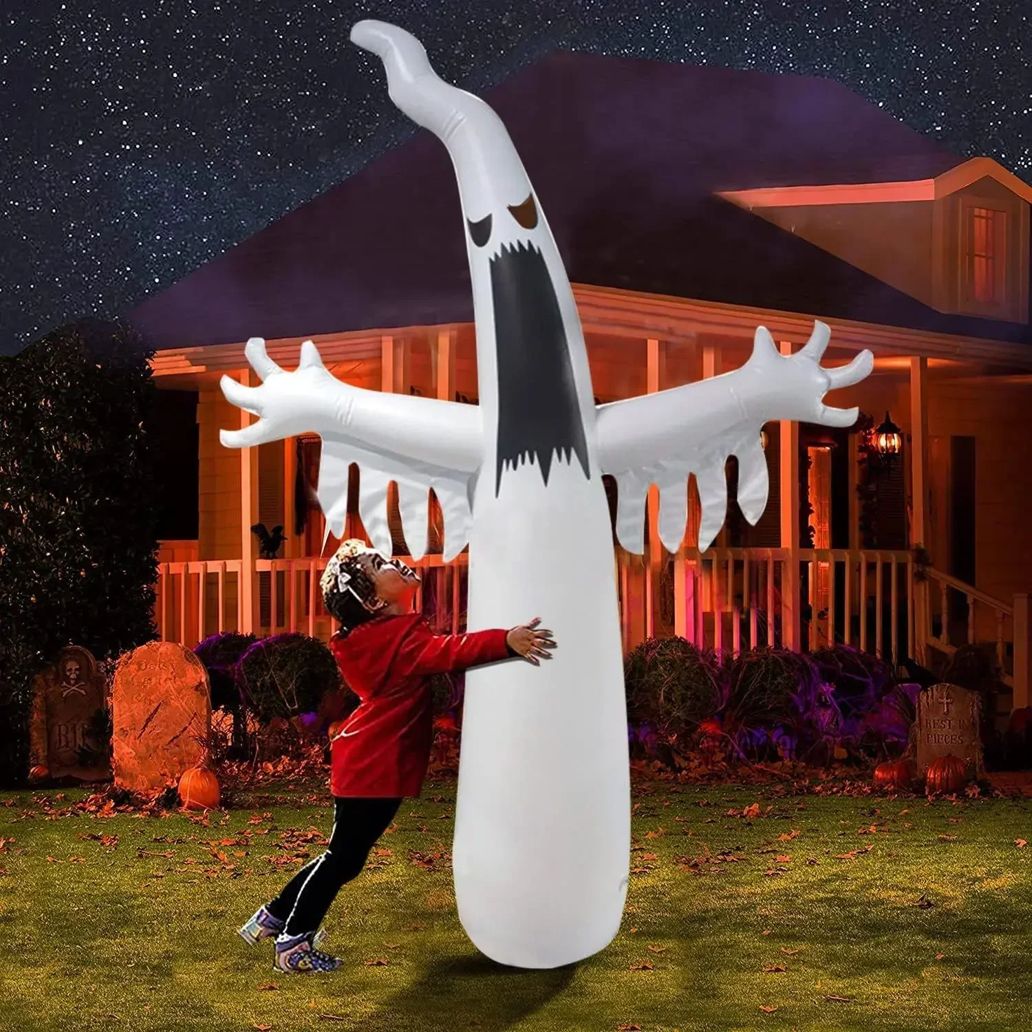 Halloween inflável assustador  - Kids Outdoor Yard avaliação e preço