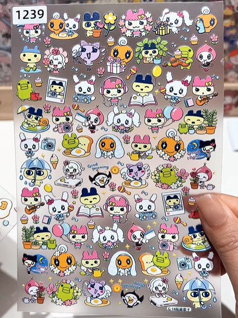 Novos Adesivos Impermeáveis em - Bandai Model Tamagotchi avaliação e preço