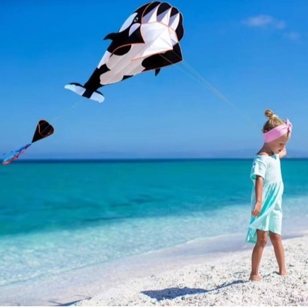 2.2m grande baleia/golfinho pi - Kite Easy Fly Kids avaliação e preço