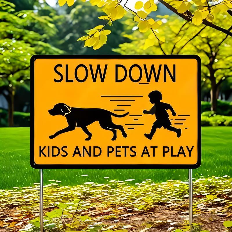 Sinal de Aviso de Redução de V - Kids Outdoor Yard avaliação e preço