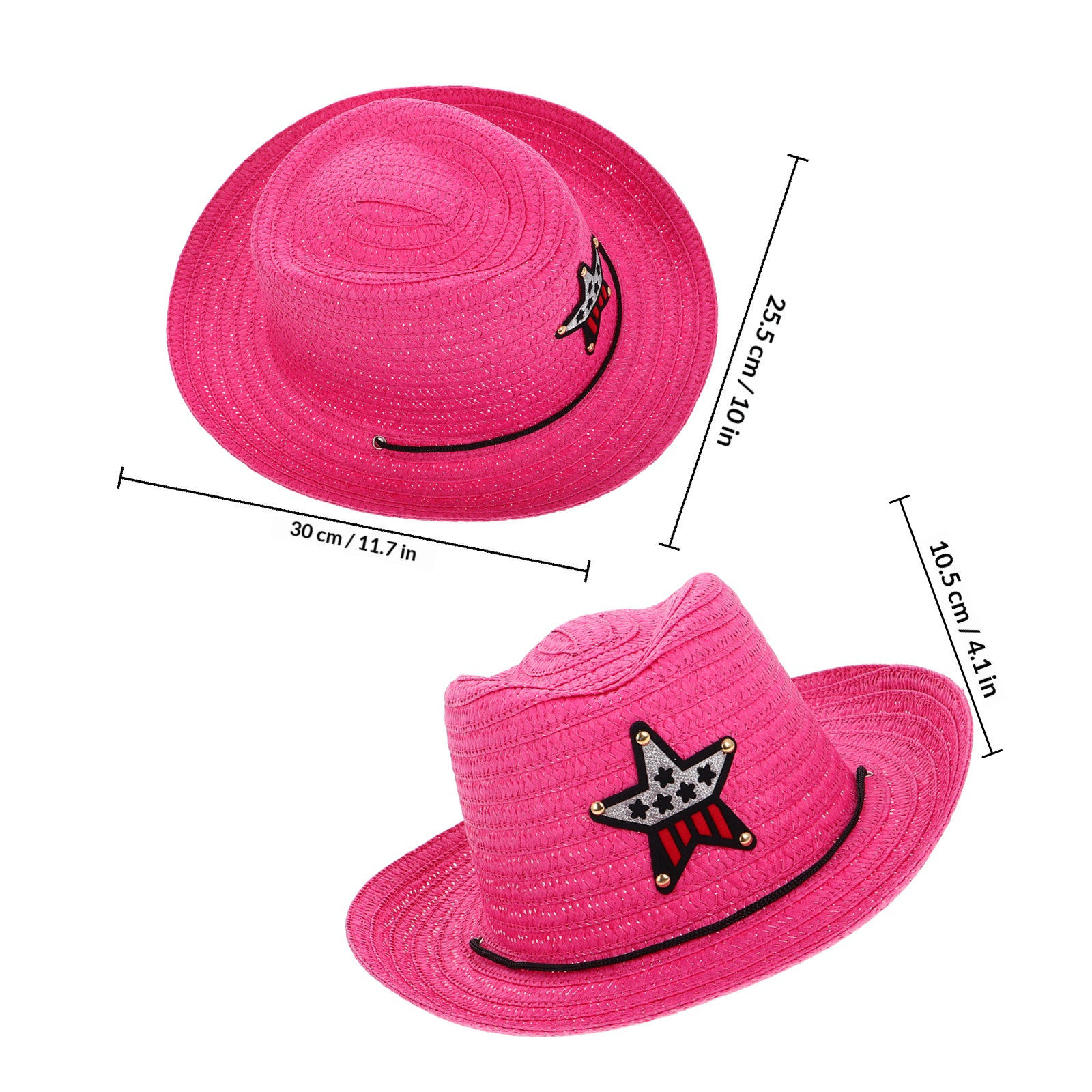 Chapéu de palha estilo cowboy  - Kids Outdoor Hat avaliação e preço