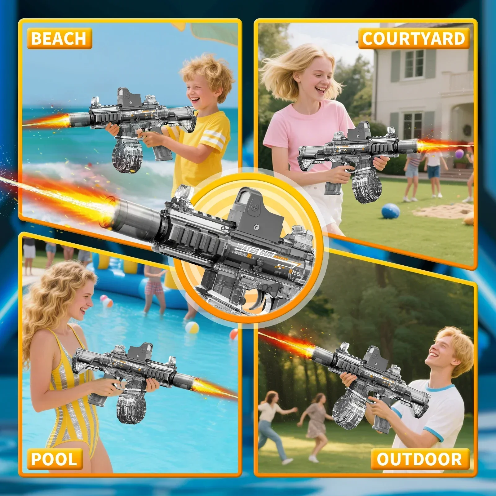 Pistolas de Água Elétricas par - Kids Outdoor Lights avaliação e preço