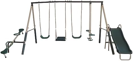 Conjunto de Brinquedos para Cr - Kids Outdoor Swing Set With Slide avaliação e preço