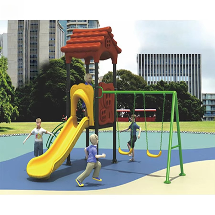 Equipamentos de Playground em  - Kids Outdoor Swing Set With Slide avaliação e preço