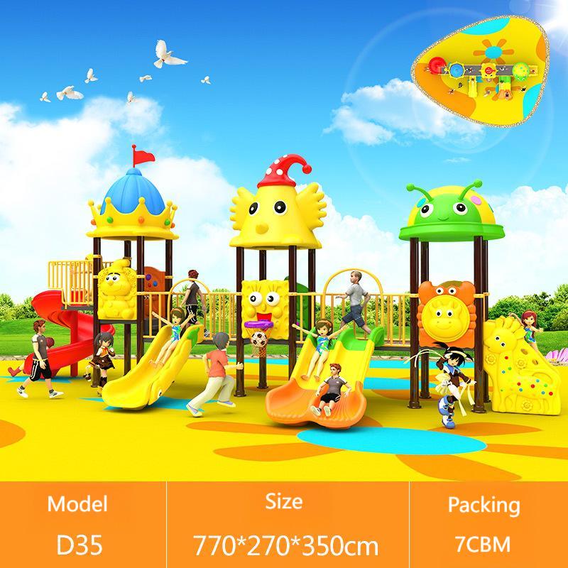 Equipamento de Playground Pequ - Kids Outdoor Swing Set With Slide avaliação e preço