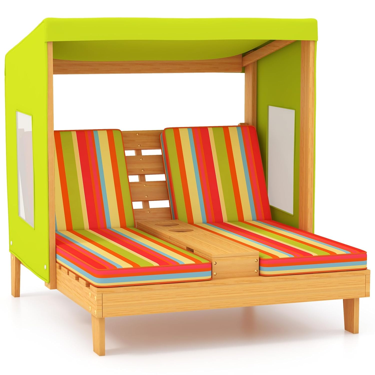 Espreguiçadeira Dupla de Madei - Kids Outdoor Lounge Furniture avaliação e preço