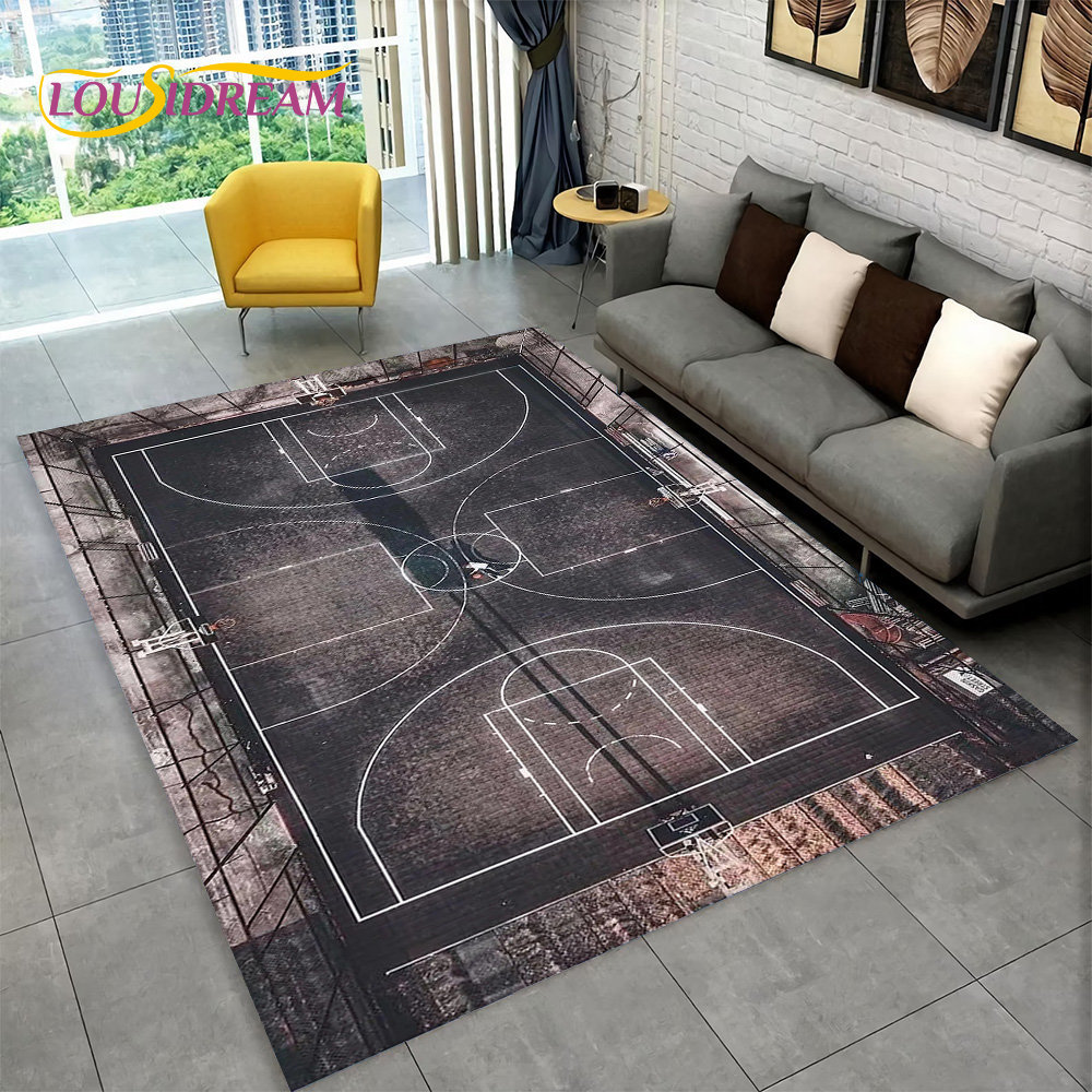3D Basketball Cour Cartoon Are - Kids Outdoor Flooring avaliação e preço