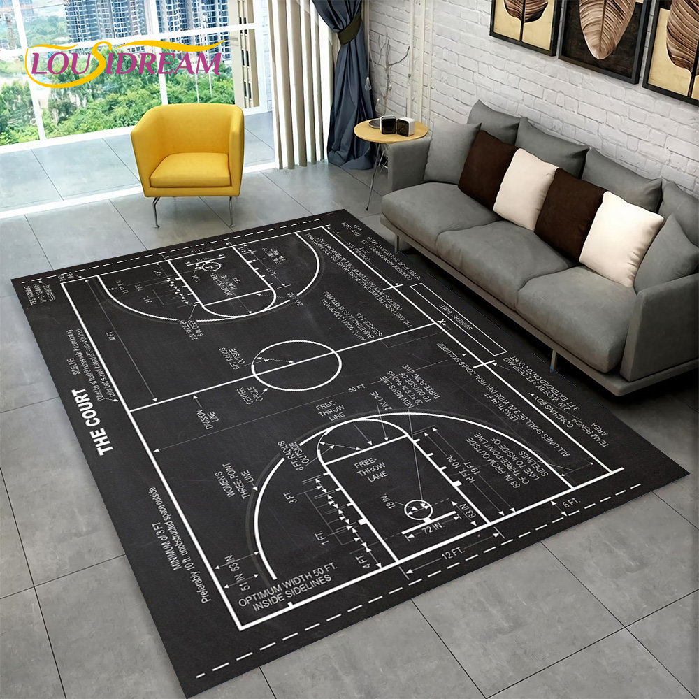 3D Basketball Cour Cartoon Are - Kids Outdoor Flooring avaliação e preço