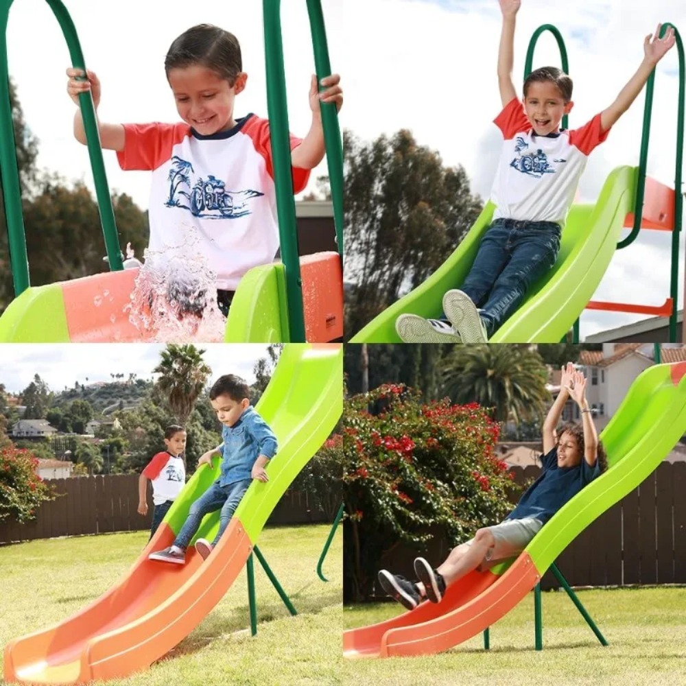 Guarda-sóis para Pátio - Escor - Kids Outdoor Swing Set With Slide avaliação e preço